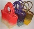 A medium shopping bag in two-toned colours