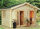 Unbranded Uusi Log Cabin: Uusi 400 Cabin - Natural Pine