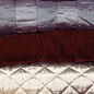 * Velvet style bedcover * Shown in burgundy * Widt