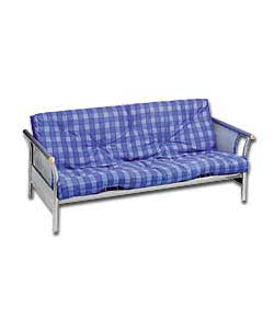 Metal Silver Bed Settee