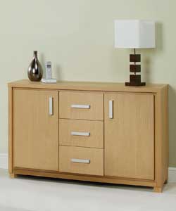 Unbranded Westney Real Oak finish Chunky Sideboard