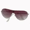 Unbranded White Frame Wrap Sunglasses