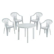 Unbranded White plastic 5 piece set