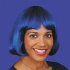 Wig - Bob - Royal blue