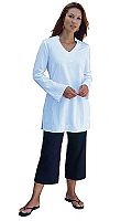 Womens Linen Mix Tunic