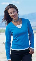 Womens Mock Wrap Top