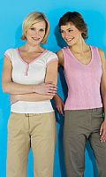 Womens Pack of 2 Rib Tops