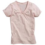 Womens Pack of 3 Roll Edge V-Neck Tops