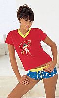 Wonder Woman. Washable. Cotton. - Red/Blue