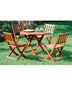 Wooden 4 Seater Octagonal Childs Set