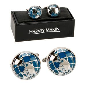 Unbranded World Map Cufflinks