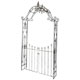 Wrought Iron Gated Garden Arch