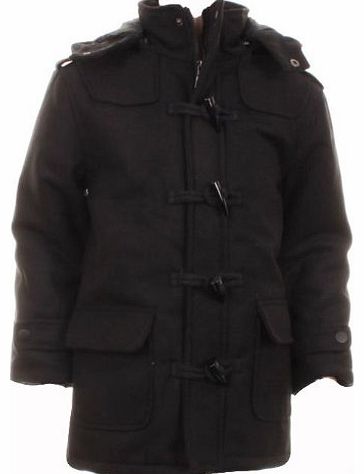 Boys Urban Island Wool Mixed Warm Duffle Coat Size 9-10 Yrs