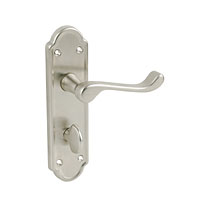 Ashworth Lever Bathroom Handle Satin Nickel