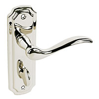 Constance Bathroom Lock Polished Nickel