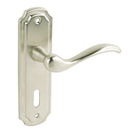 Constance Lever Lock Satin Nickel