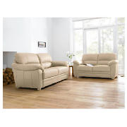 leather sofa large, cream