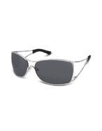 Swarovski Crystal Open Frame Metal Sunglasses