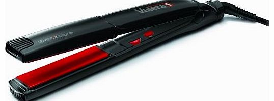 Professional SwissX Logica 230oc Ceramic Plate Hair Straightener Black Red