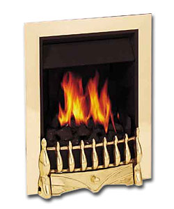 Inset Gas Brass Fire