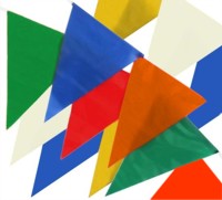 Value Pennant Bunting Multi-Colour (7m) Fabric