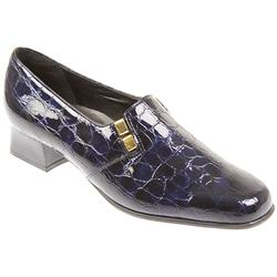 Female Vansherry Leather Upper Smart in Navy Patent Croc