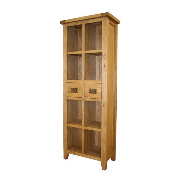 vancouver Oak Petite 2 Drawer Bookcase