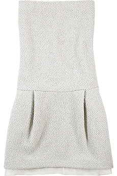 Boucle strapless dress