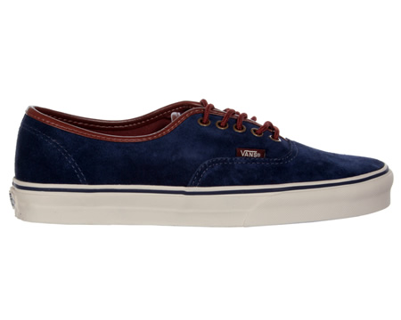 Authentic Dark Blue Suede Trainers