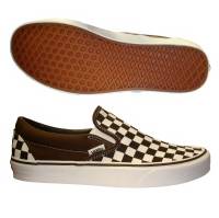 CLASSIC CHECKERBOARD SLIP ONS ESPRESSO/TRUE