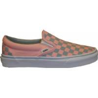 CLASSIC WOMENS SLIP ONS GREY MIST/PINK