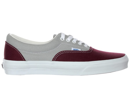 Era Maroon/Grey Canvas Trainers