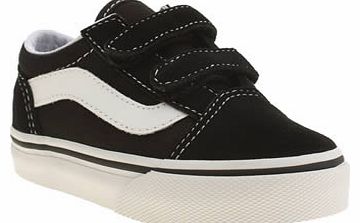 kids vans black & white old skool unisex