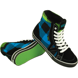 Ladies Vans Tory Hi Shoe Black Blue