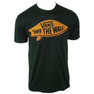 Mens Vans Surf Twin Keel T-Shirt. Black