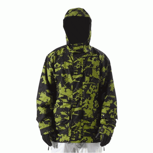 Mens Vans Uy Snow Jacket Salad Green Camo