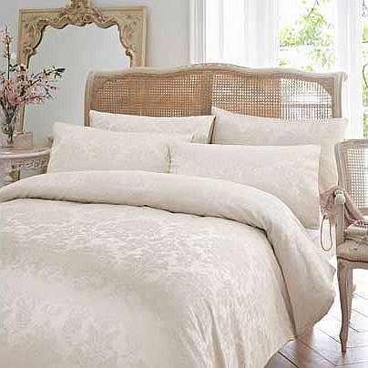 Distressed Damask Duvet Cover - Single