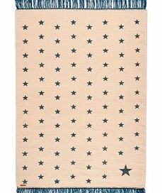 Wild Pop Stars Rug - Beige/Duck Blue `One size