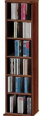 VCM 12052 VCM CD Rack for 102 CDs Walnut Tree Wood