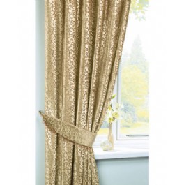 Velvet SCROLL LUXURY LINED CURTAINS