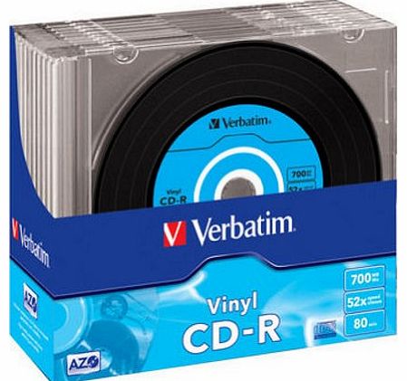 43426 52x Vinyl CD-R - Slim Case 10 Pack