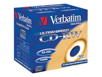 CD-RW Media 24x 80min 10 pack