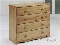 Verona 4 Drawer Chest Red