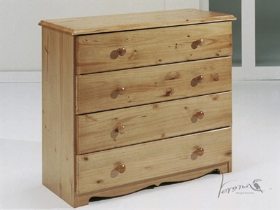 Verona 4 Drawer Chest Small Single (2