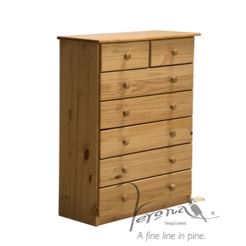 Verona Design Verona 5+2 Drawer Chest in Antique