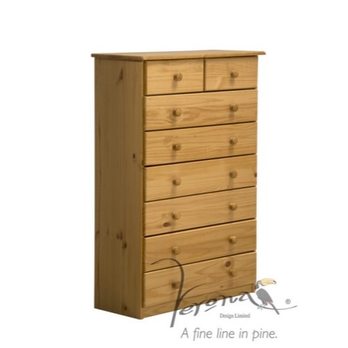 Verona Design Verona 6+2 Drawer Chest in Antique