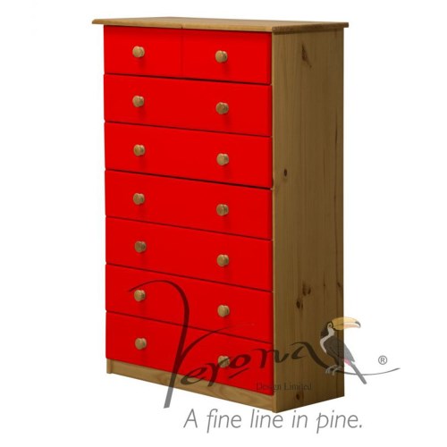 Verona Design Verona 6+2 Drawer Chest of Drawers