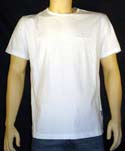 Mens White Cotton Round Neck T-Shirt