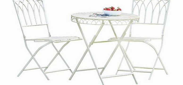 Versailles Bistro Set - Antique Cream