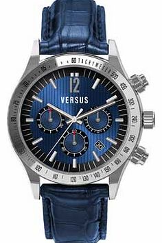 Mens Blue Chronograph Watch